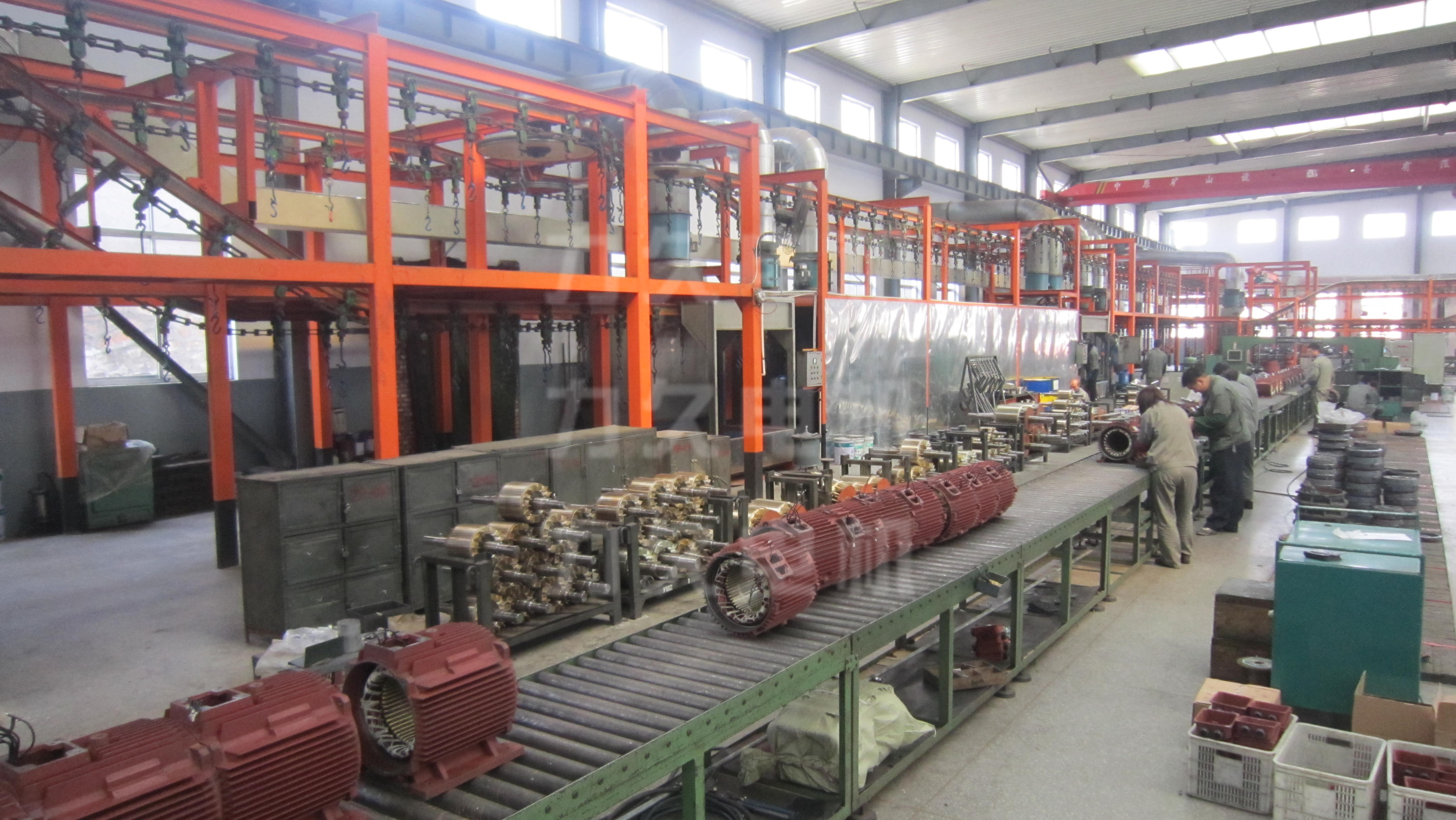 力久電機(jī)裝配線一角 力久電機(jī)裝配線一角